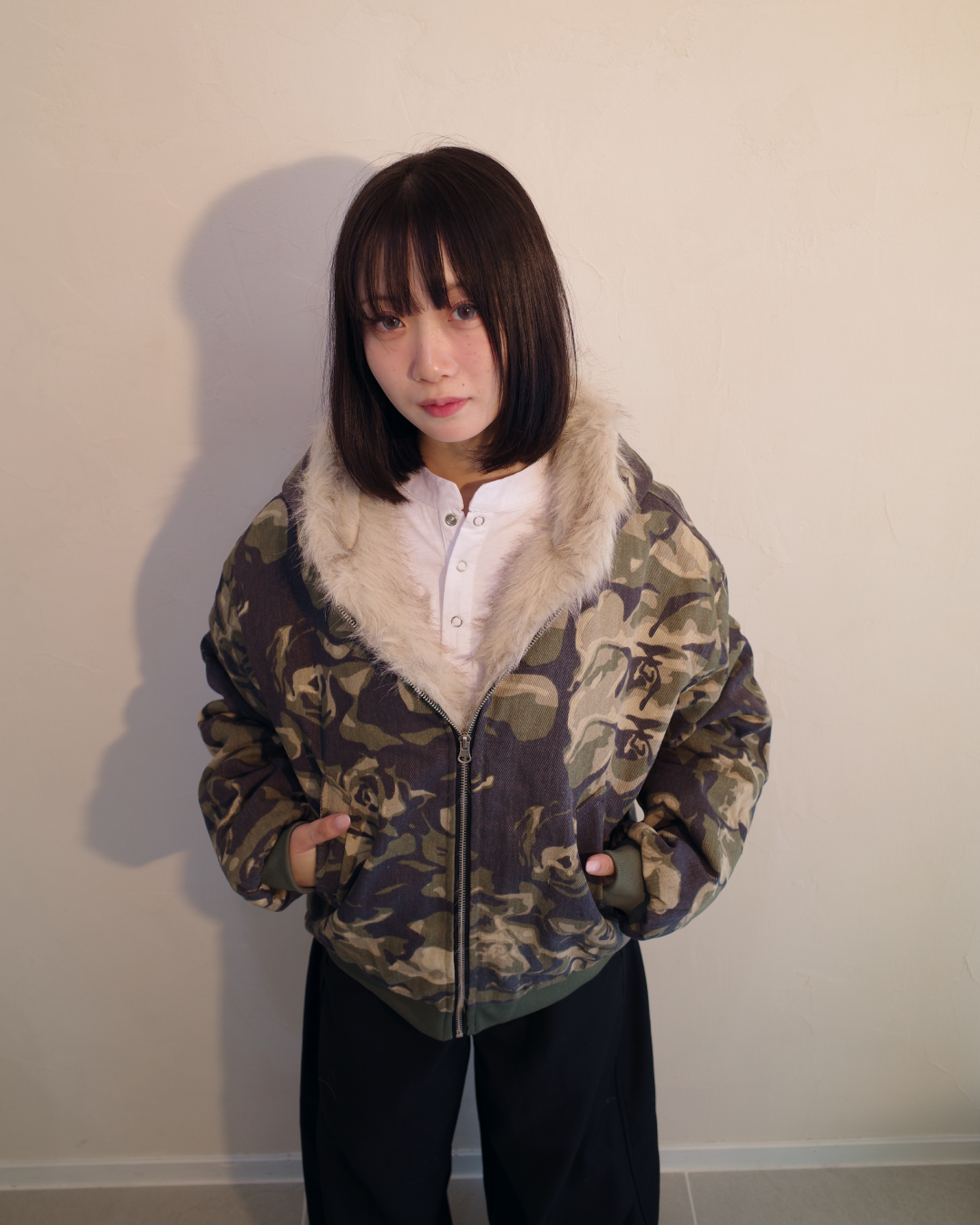 キルティング迷彩ファージャケット EM0014