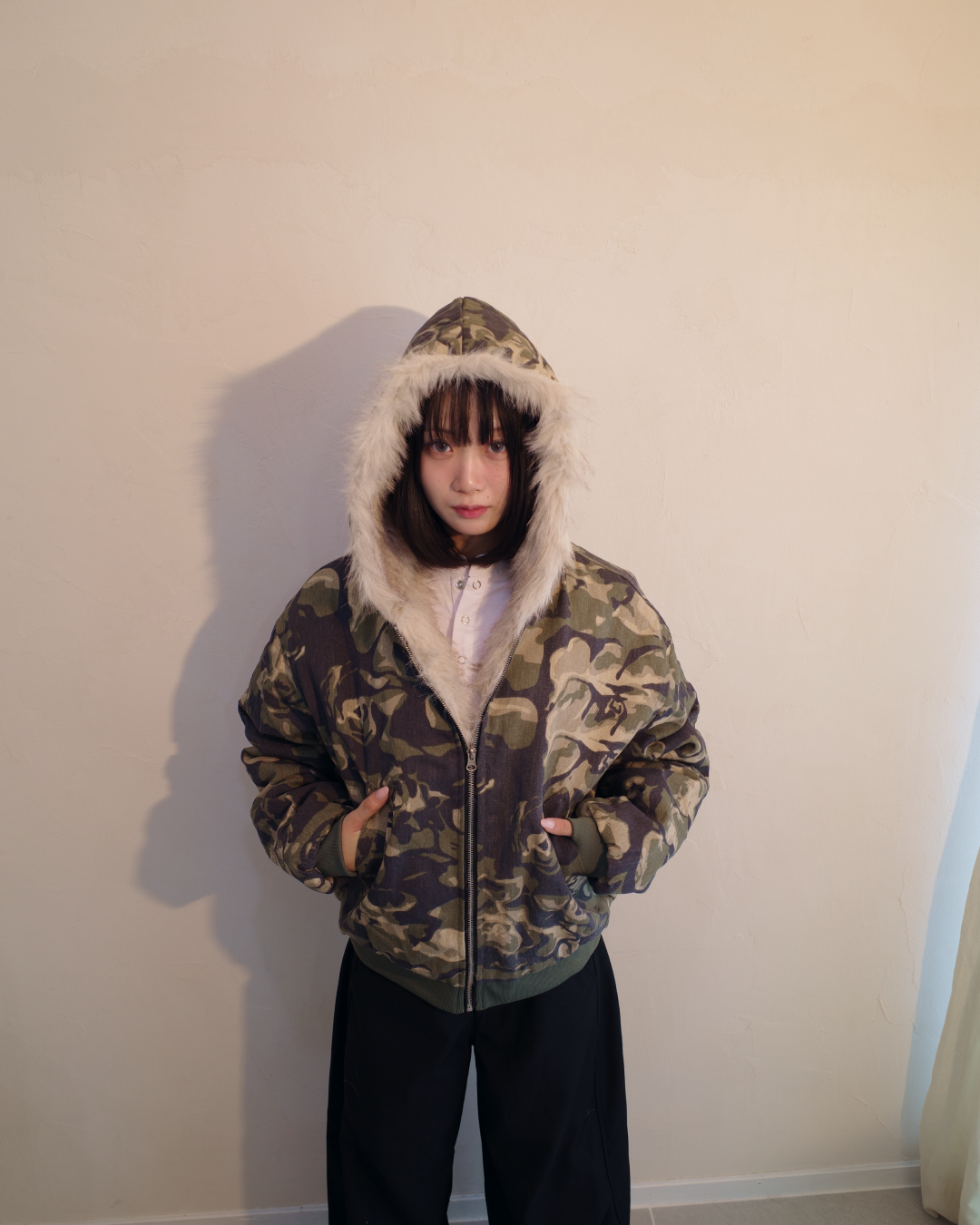 キルティング迷彩ファージャケット EM0014