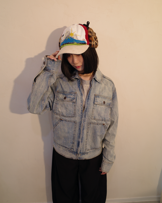 ジップポケットデニムジャケット EM0018