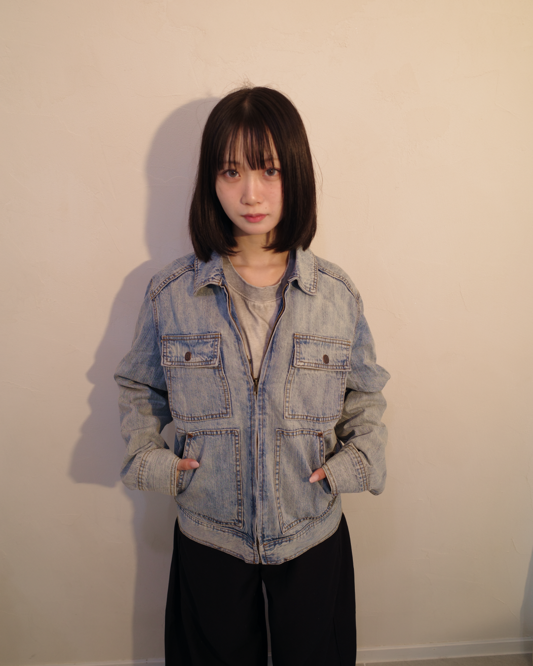 ジップポケットデニムジャケット EM0018