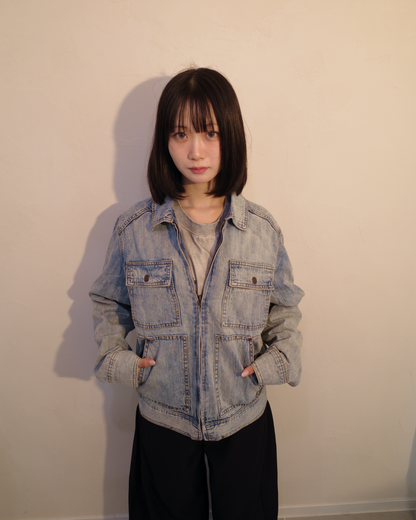 ジップポケットデニムジャケット EM0018