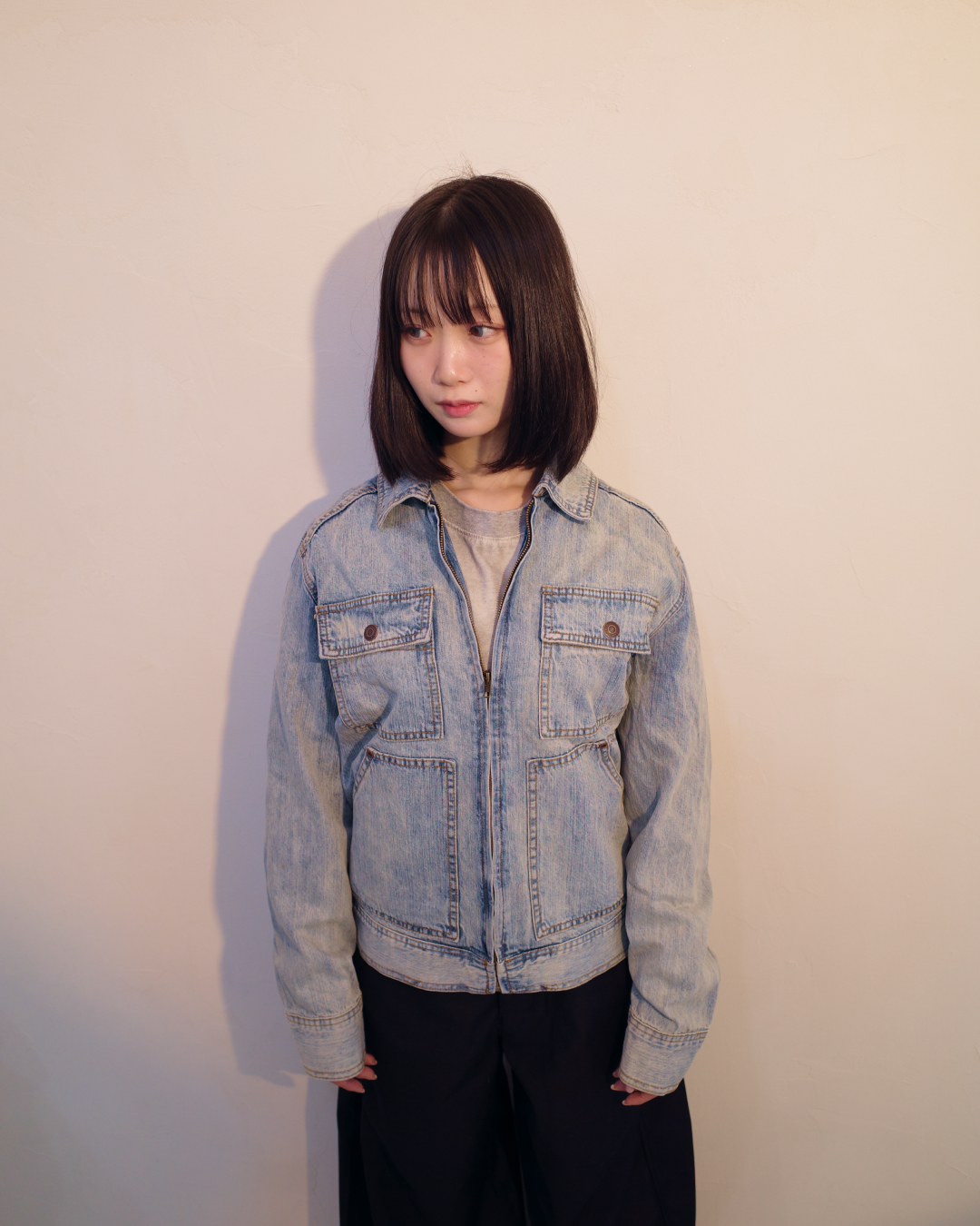 ジップポケットデニムジャケット EM0018