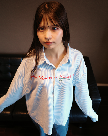 バックプリントストライプシャツ MY0001