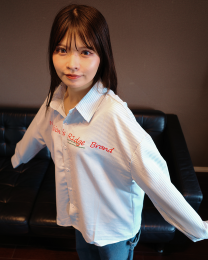 バックプリントストライプシャツ MY0001