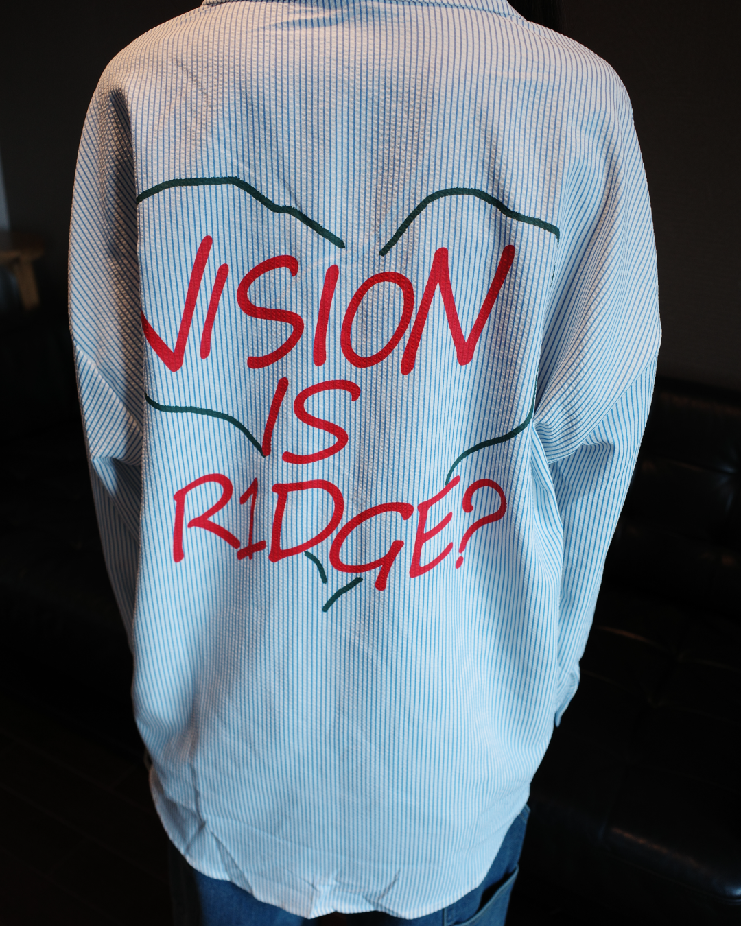 バックプリントストライプシャツ MY0001