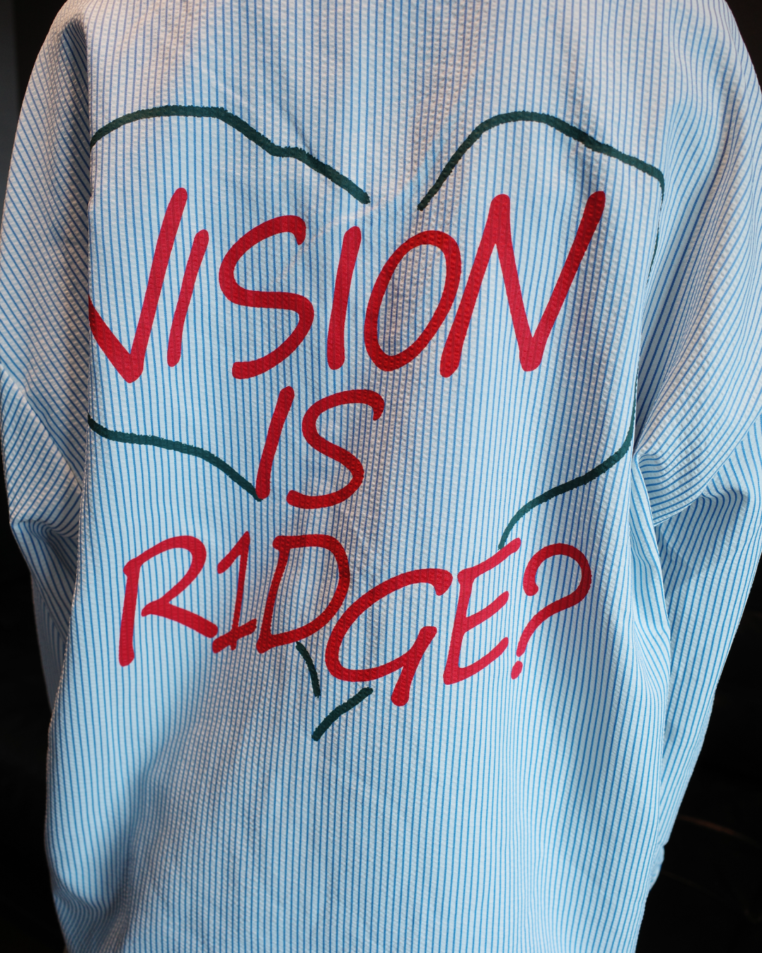 バックプリントストライプシャツ MY0001