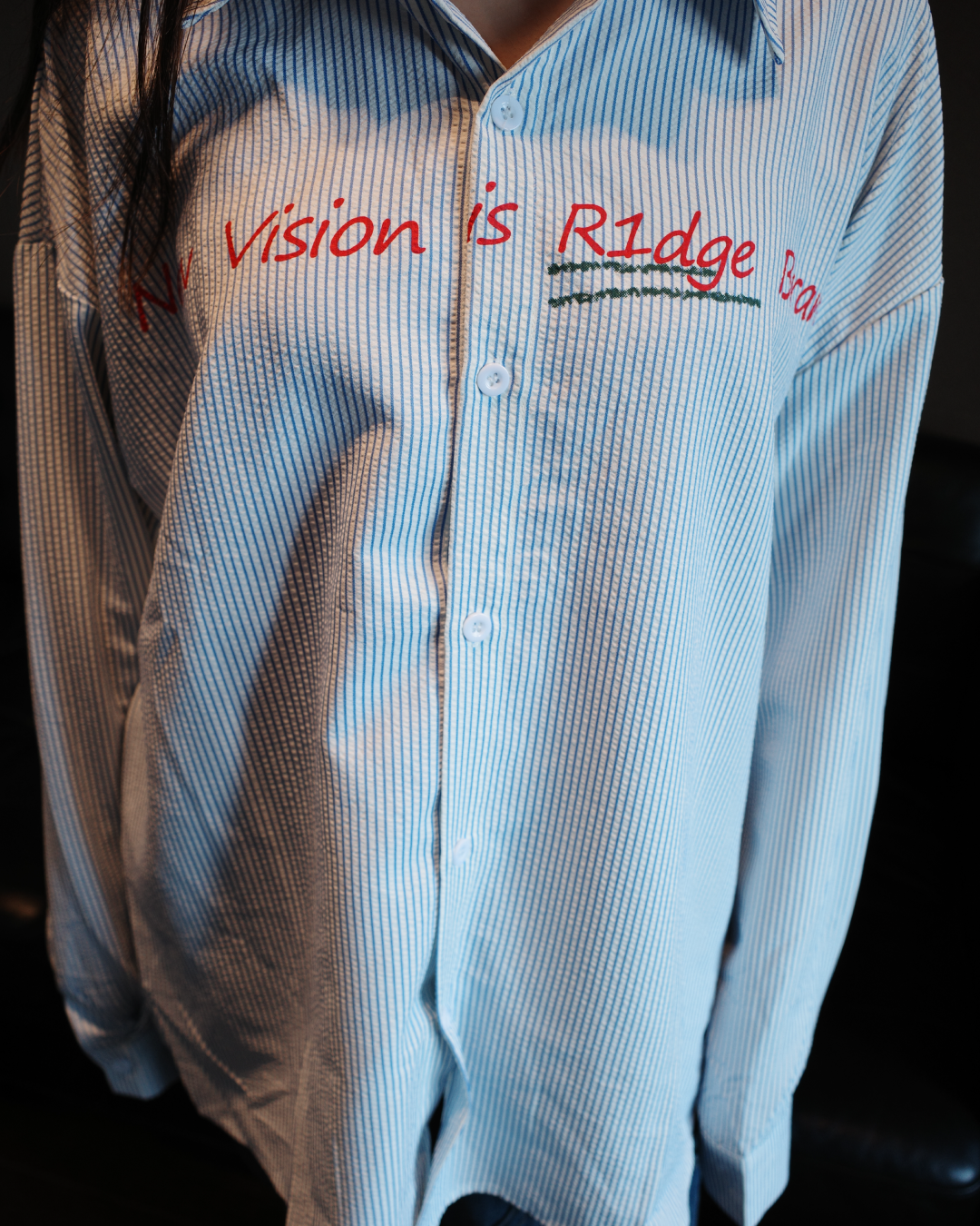 バックプリントストライプシャツ MY0001