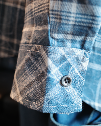 クラッシュダメージチェックシャツ MY0002