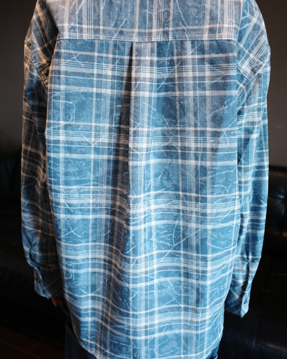 クラッシュダメージチェックシャツ MY0002