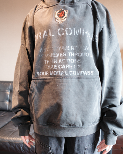 フェードレタリングプルオーバーパーカー MY0004